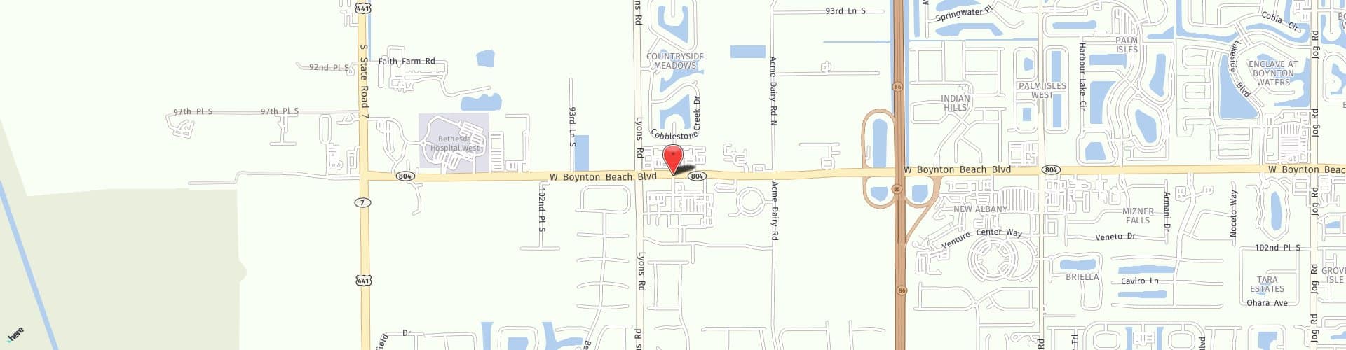 Location Map: 8794 W Boynton Beach Blvd Boynton Beach, FL 33472
