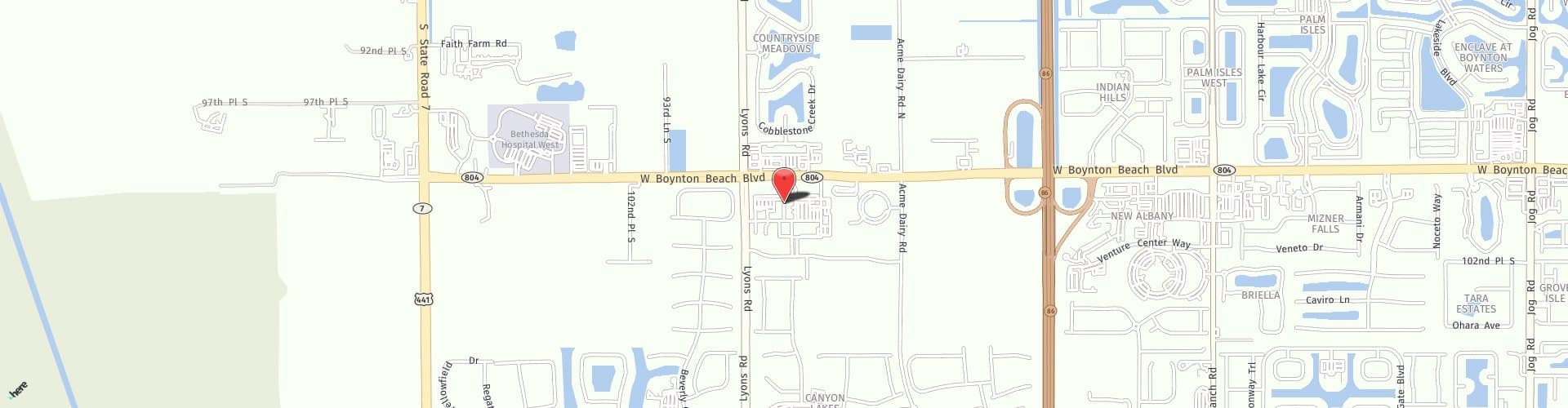 Location Map: 8794 W Boynton Beach Blvd Boynton Beach, FL 33472